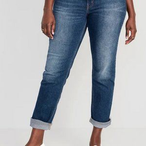 Old Navy Mid-Rise Boyfriend Jeans  Size 14 Petite  NWT